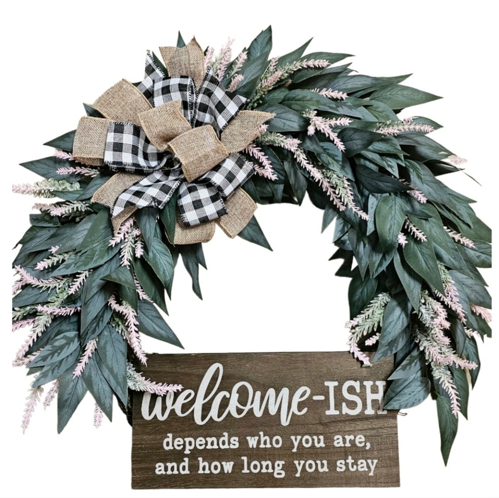Welcome-ish Wreath